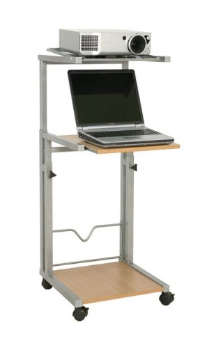 HOPCO INLINE HEIGHT ADJUSTABLE MULTIMEDIA TROLLEY PROJECTOR STAND