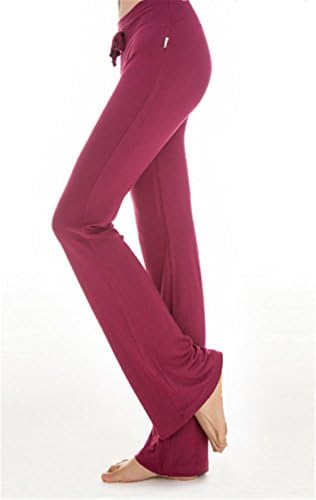 Hippolo Tracksuit Bottoms Women trousers Casual Straight-leg Pants with Drawstring for Yoga and Running Joggers (XXL, Wine)