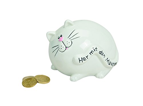 wunderschöne Spardose,Sparbüchse Katze aus Porzellan