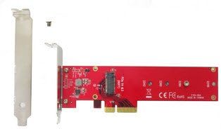 Lycom PCIe 3.0 x4 3.3V5A Host Adapter for PCIe-NVMe, DT-129 (Host Adapter for PCIe-NVMe M.2 110mm SSD)