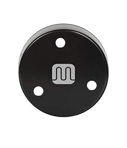 Preisvergleich Produktbild Baldachin / Abzweigdose / Verteilerdose zur Kabelabdeckung Ihrer Deckenlampe / Lampenkappe in schwarz 3 Loch Ø 10 cm inkl Zugentlastung / Lampenbaldachin für alle Lampen geeignet