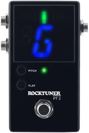 Rock Tuner Pt 2 Black Chromatic Floor Tuner in Metal Housing