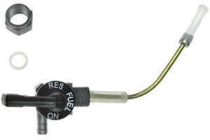 STREETPARTS24 Benzinhahn M12x1 passend für PUCH MAXI P1 C88 Mofa Moped Mokick – Kraftstoffhahn Tank Hahn, Benzinschlauchanschluss 6mm