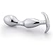 Price comparison product image Hollow Plug Butt Stainless Steel Anal Plug Artificial Anal Expanding Toy Butt Plugs with Diamond Men Women Adult Sexual Game Play,White,Butt Glass Plug Sex
