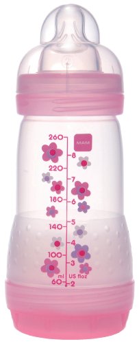 MAM 260ml Anti-Colic Bottle 1 Pack (Pink)