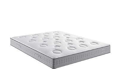 Simmons Flexion Matelas Ressorts ensachés, Autres, Blanc et Gris, 140x190