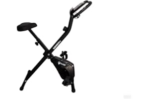 FITNESS DISCOUNT Cyclette X-Bike EVO FD Sport Pieghevole | Cyclette da camera | Fitness per l'allenamento a casa | Pieghevole | Console | Cyclette a resistenza magnetica | Bicicletta pieghevole