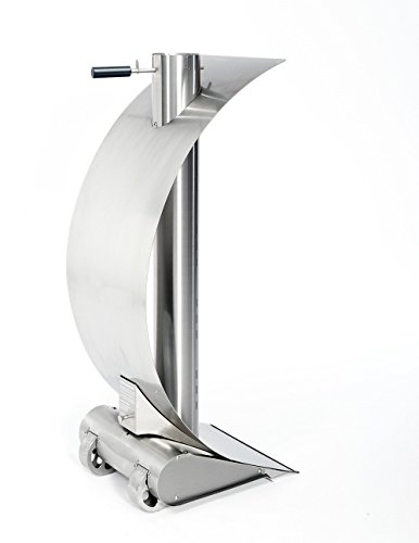 Edle Design-Feuerstelle für Garten und Terrsasse – Moderne Feuersäule aus hochwertigem Edelstahl, Feuersegel 42 x 34 x 96 cm - 8