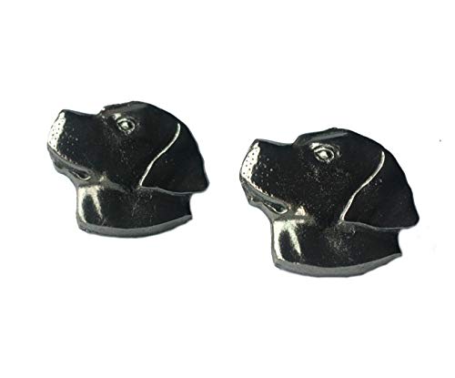 English Made Pewter Labrador Head Cufflinks(X2TSBCA04)