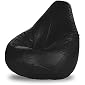 StyleOceans Bean Bag with Beans (XL, Black)