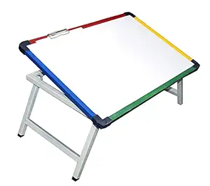 S K IMPEXS White Board Table/Multipurpose Writing Study Table/Adjustable Whiteboard Table for Kids/Foldable Laptop Desk /Bed Tray for Home , Medium, (Grey Color , 1 pc)