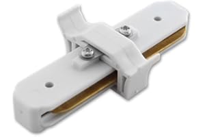 LumenTEC Modernes Schienensystem, LED 1-Phasen Schiene Verbinder, ZX (Verbinder, Weiß)