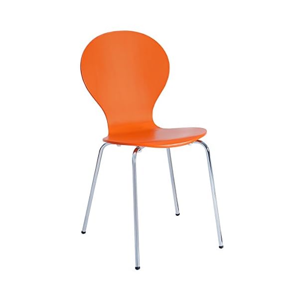 cagü - RETRO LOUNGE DESIGN KLASSIKER STUHL [JACOBSEN] ORANGE, NEU! – Bild 4