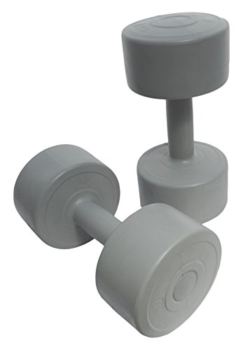 BodyRip Haltères en Vinyle, Mixte, Vinyl, Gris, 2 x 4 kg