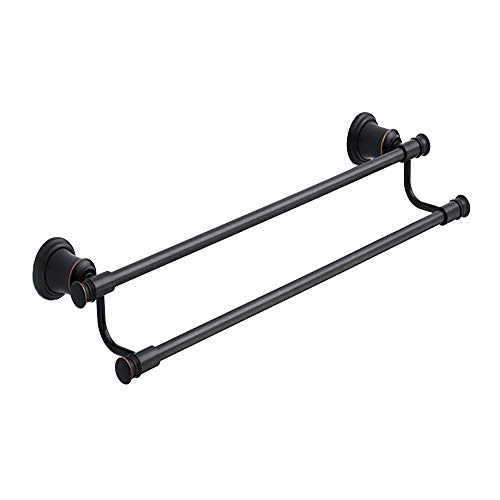 Preisvergleich Produktbild DGHJK Doppel-Handtuchhalter,Zink Legierung Rostfreier Stahl Kupfer Wandhalterung FüR Badezimmer Handtuchhalter, for Bathroom Kitchen Office Dual-Use,Hardware ZubehöR