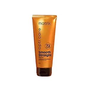 Matrix Opti Care Smooth Straight Professional Conditioner for Ultra Smooth Intensely Moisturized Hair with Shea Butter, Paraben Free, 196g