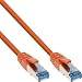 Produktbild InLine 76850o 0,5 m Cat6 a S/FTP (STP) Orange Netzwerk-Kabel – Netzwerk-Kabel (0,5 m, CAT6 A, S/FTP (STP), RJ-45, RJ-45, Orange)