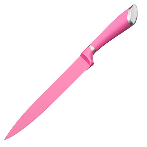 Kuuk 20cm Kochmesser Pink – Hochwertiger Edelstahl für den professionellen Einsatz geeignet – Inklusive Kostenloses Schälmesser – Lebenslange Garantie von Kuuk - 4