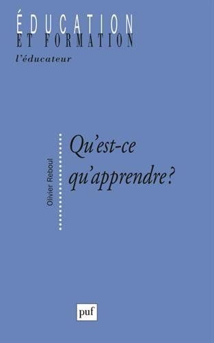 Download Qu'est-ce qu'apprendre ?