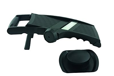 Fackelmann 45338 Set de 3 Mandoline Coupes, Acier Inoxydable, Noir, 46.5 x 17.5 x 7 cm