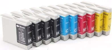 10 XL (2 FULL SETS + 2 BLACK) Compatible Printer Ink Cartridges for Brother DCP-130C DCP-135C DCP-150C DCP-153C DCP-155C DCP-157C DCP-260C DCP-330C DCP-350C DCP-353C DCP-357C DCP-375C DCP-540CN DCP-560CN DCP-750CW DCP-770CW Fax-1355 1360 1460 1560 1860C 1960C 2480C 2580C 2840C MFC-230C 235C 240C 240CN 260C 345CW 440CN 460CN 465CN 560CN 630CD 630CDW 660CN 665CW 680CN 685CW 690CN 845CW 850CDN 850CDWN 860CDN 885CW 3360C 5460CN 5860CN | Contains: 4 x Black 2 x Cyan 2 x Magenta 2 x Yellow