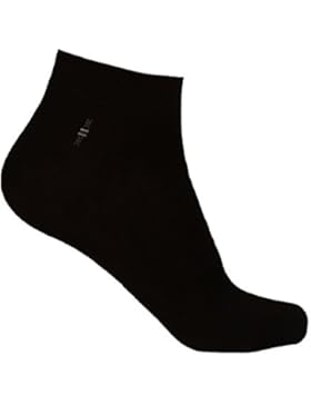12 oder 6 Paar Schwarze Bambus Sneaker Socken Größen 40 - 44 / 12 or 6 Pairs Bamboo Black Socks Size 40 - 44 -...