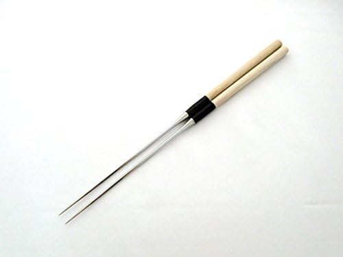 Sakai Takumi Ajimasa, Stainless Steel, Professional Chopsticks MORIBASHI w/Buffalo Horn Bolster &amp; Japanese Magnolia Wood Handle (165mm/6.5")