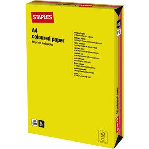 Preisvergleich Produktbild Staples 250Bl A4 80g Neon Mix