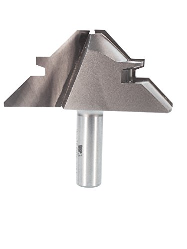 WhitesideRouter Bits 3360 45-Degree Lock Miter with 3-1/8-Inch Large Diameter and 1/2-Inch to 1-1/4-Inch Cutting Length