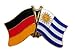 Produktbild Freundschaftspin Uruguay Pin Fahne Flagge FLAGGENMAE®