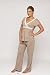Radiance Short Sleeve Pyjamas (Maternity & Breastfeeding) in Mink (Medium - UK 10-12)