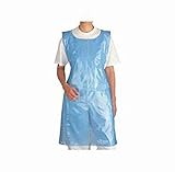 Disposable Waterproof Polythene Plastic Aprons Blue*****ROLL of 200***