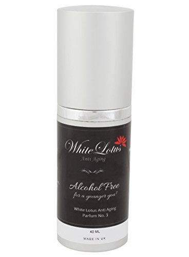 White Lotus Nr. 3 HYPOALLERGENES ANTI-AGING PARFUM-SPRAY für empfindliche Frauen-Haut – 40 ml Alkohol- + Lösemittelfrei | Rein natürliche Blumen-Essenzöle | Langanhaltender Duft ohne Verdunstung - 3