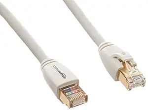 AmazonBasics RJ45 Cat7 Network Ethernet Patch/LAN Cable - 25 Feet,White