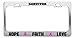 Produktbild SURVIVOR HOPE FAITH LOVE BREAST CANCER AWARENESS License Plate Frame Auto