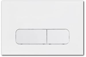 BADUNDU StarBlueDisc Betätigungsplatte für Geberit Delta UP100 und Sigma UP320 Vorwandelemente (Weiß)