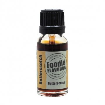 Preisvergleich Produktbild Foodie Flavours Natural Flavouring - 15ml Bottle - Butterscotch