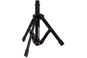 Audibax SM49 - Supporto per Microfono da Tavolo - Supporto da Tavolo con Base - Base Stabile e Robusta - Treppiede con Rinforzo in Gomma sulle Gambe - Supporto Pieghevole e Facile Trasporto