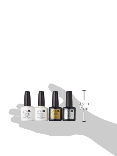 CND Shellac Cream Puff plus Negligee plus Top Coat plus Base Coat 7.3 ml, 1er Pack (1 x 29 ml) - 6