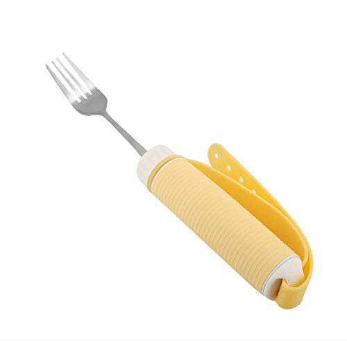 Disabled Patient Arthritis Elder Utensil Removable Flexible Rotating Eating Tablewares (Fork)
