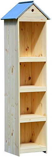 dobar Hoher Gartenschrank aus Holz, Garten-Gerätehaus, natur, 46 x 44 x 175 cm, 56000e - 3