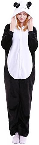 Yabliss Adult Cartoon Onesie Ladies Pajamas Cosplay Homewear Costome Sleepsuit Panda Size L