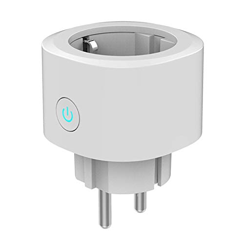 Woox Smart Plug Mini WiFi Enchufe Funciona con el Temporizador Amazon Alexa Asistente de Google IFTTT, No Requiere un Concentrador, 2.4 GHz Wifi Habilitado Control Remoto de Voz Socket Blanco