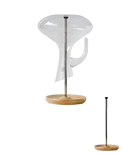 Yontree® Dekantertrockner Dekanterhalter Dekanterständer Holz Untersetzer Ф15.5*32cm - 4