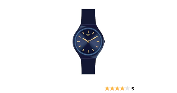 Swatch SVON104 Women's Analogue Swiss Quartz Watch with Silicone Strap :  Amazon.de: Watches