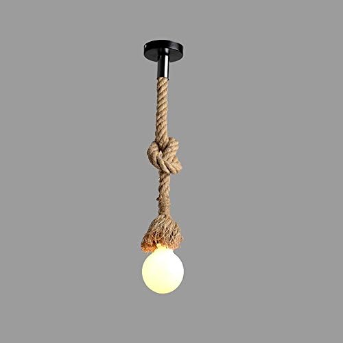 GBYZHMH Country Hammam Retro industrial wind restaurant the nature pendant lamps: A bar of A++ (Size: 12*100 cm)