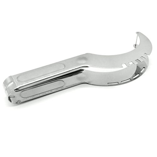 LUFA Watermelon Hobel Cutter Server-Ausstecher Scoop Edelstahl-Werkzeug Utensilien Silber-&26.5*3.5cm