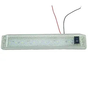 Eshopglee LED Ceiling Interior / Cabin Light / Lamp with Switch / Night + Parking Light For Car Interior (2512TOP)