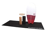 Fabricado en Alemania. BoarderKING Tabla de Equilibrio para Tabla de Surf, Color Rojo, 150 mm x 45 cm (Cork)