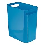 Como el material usado para este recipiente de basura es el plástico, es una papelera casi indestructible. También hace que sea extremadamente fácil de limpiar.